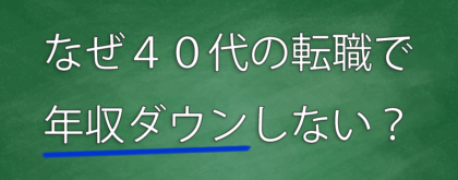 転職　40代　ダウン
